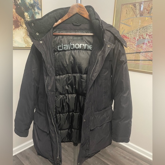 Claiborne Down Filled Winter Parka Coat- Mens XL - Picture 1 of 6